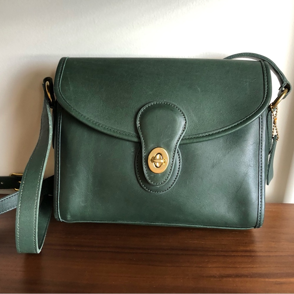 Vintage Coach Devon Bag in green